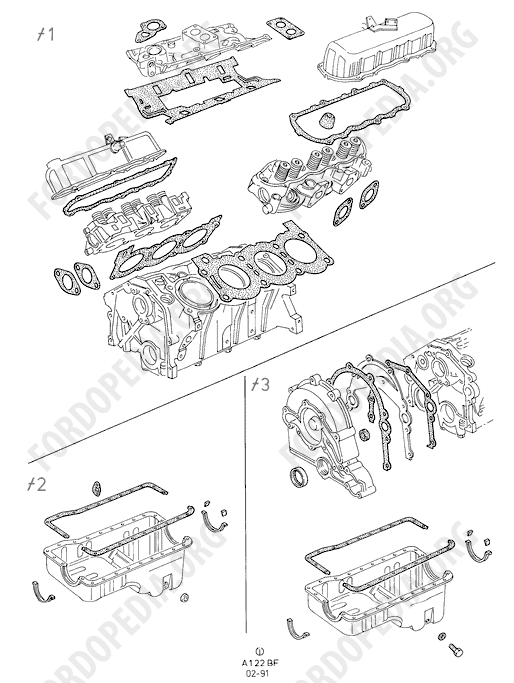 Koeln V6 engines 2.0/2.3/2.8 (1982-1989) - Engine Gasket Kits