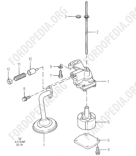 Koeln V6 engines 2.0/2.3/2.8 (1982-1989) - Oil Pump