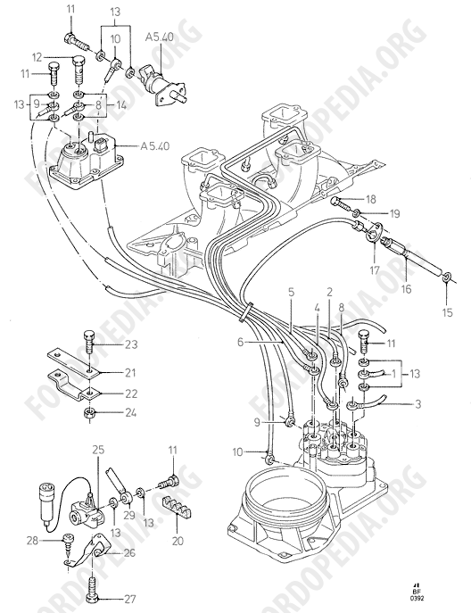 Koeln V6 engines 2.0/2.3/2.8 (1982-1989) - Fuel Injection System (TV28MFI)