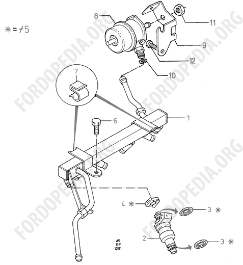 Koeln V6 engines 2.0/2.3/2.8 (1982-1989) - Fuel Injection System (TV28EFI)