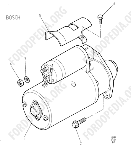 Koeln V6 engines 2.0/2.3/2.8 (1982-1989) - Starter Motor