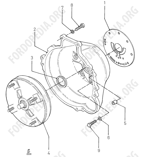 Koeln V6 engines 2.0/2.3/2.8 (1982-1989) - Converter And Converter Housing (A4LD)