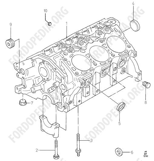 Koeln V6 engines 2.4/2.9 - Cylinder Block And Plugs