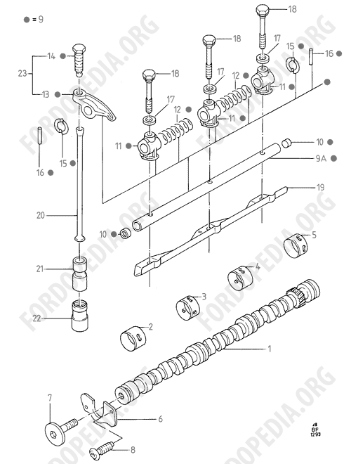 Koeln V6 engines 2.4/2.9 - Camshaft And Valve Control