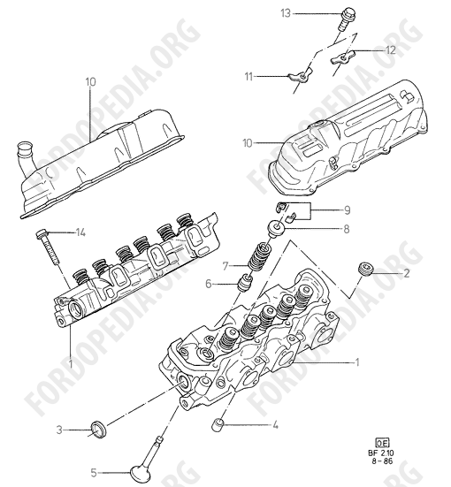 Koeln V6 engines 2.4/2.9 - Cylinder Head/Valves/Rocker Cover