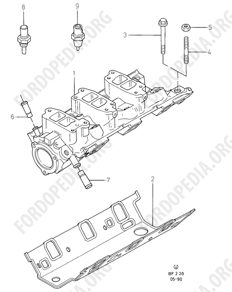 Koeln V6 engines 2.4/2.9 - Inlet Manifold