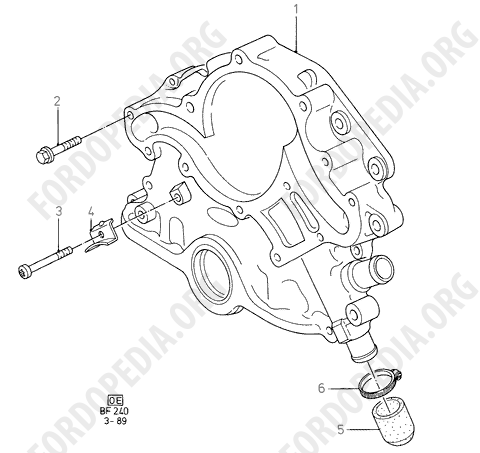 Koeln V6 engines 2.4/2.9 - Timing Gear Covers