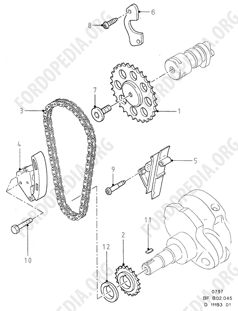 Koeln V6 engines 2.4/2.9 - Timing Gear