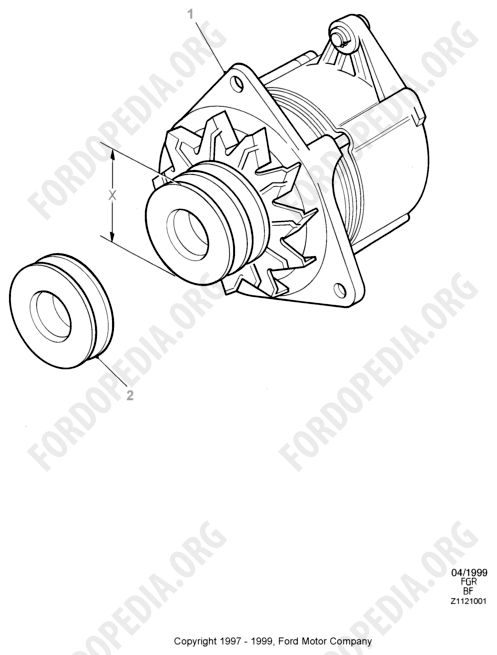 Koeln V6 engines 2.4/2.9 - Alternator