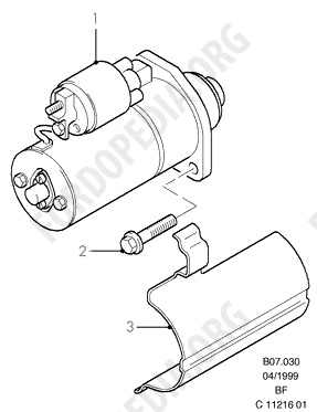 Koeln V6 engines 2.4/2.9 - Starter Motor