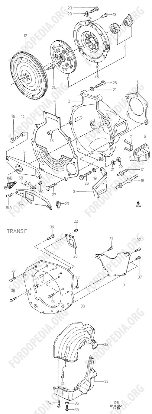 Koeln V6 engines 2.4/2.9 - Clutch