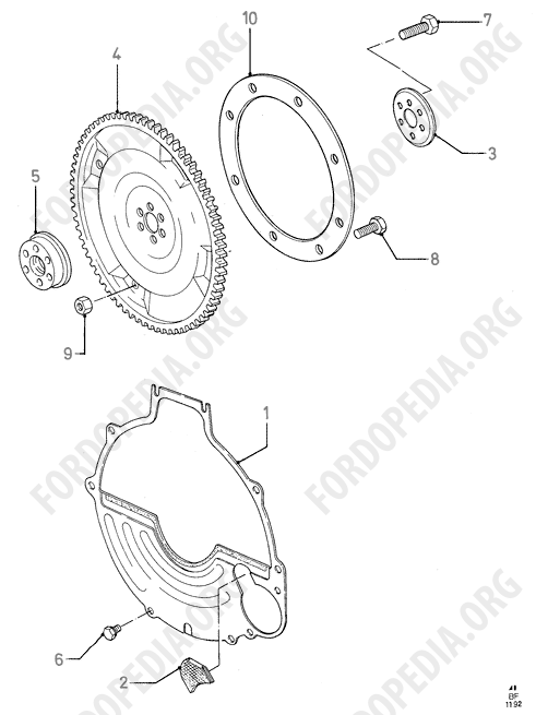 Koeln V6 engines 2.4/2.9 - Intermediate Plate And Drive Plate