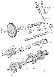 Camshaft, valve control (Essex)