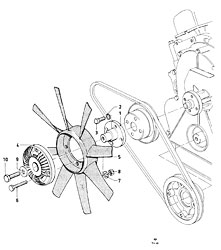 Fan clutch - V6 (Consul/Granada)