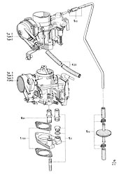One-venturi carburetor (Transit)