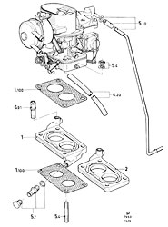 Two-venturi carburetor (Two-stage)