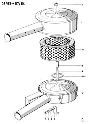 Air cleaners for carburetors types 1 and 2  (12M)