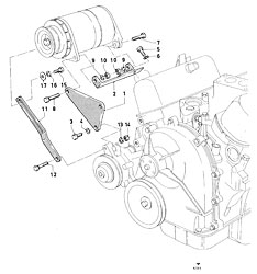 Generator mountings (12M P4)