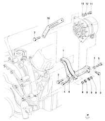 Alternator mountings (Capri +USA)