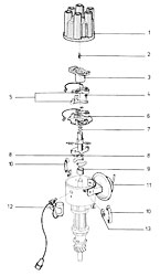 Distributor - V6 - Type B/C/D