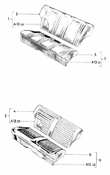 Rear seat assy