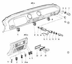 Related parts - instrument panel