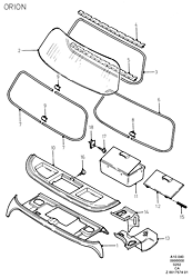 Rear Package Tray And Rear Window (ORION)