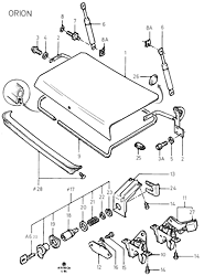 Luggage Compartment Door / Manual Lock Control (ORION)