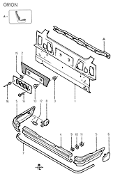 Lower Back Panel And Bumper (ORION)