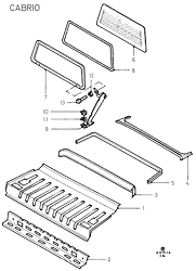 Rear Package Tray And Rear Window (CABRIO)