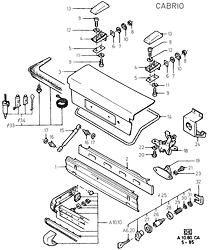 Lower Back Panel / Luggage Compartment Door (CABRIO)