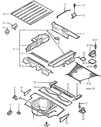 Floor Pan - Intermediate And Rear  