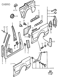 Door Frame / Quarter Panel / Related Parts (CABRIO)