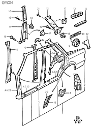 Quarter Panels And Related Parts (ORION)