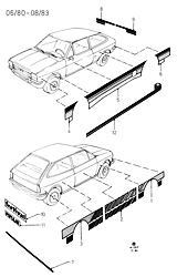 Stripe & Model Identification Decals (06/80 - 08/83)