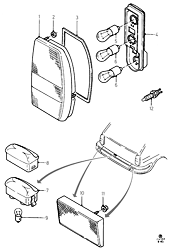 Rear/Stop And Flasher Lamps