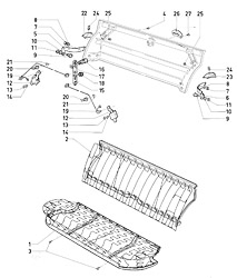 Rear seat cushion, rear seat back (ESTATE/KOMBI)