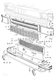 Grille, front bumper