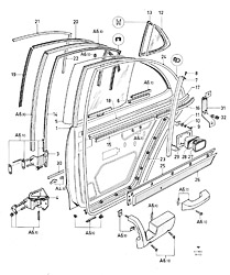 Rear doors and related parts