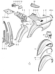 Body side panels (4D SALOON/SEDAN)