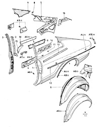 Body side panels (COUPE)