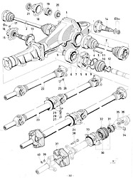 Rear axle, drive shaft