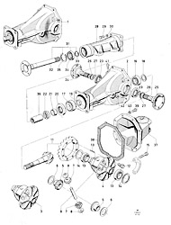 Rear axle components