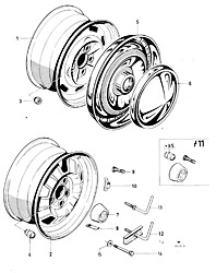 Wheels, wheel trim parts