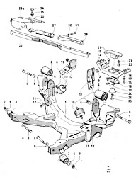 Engine and transmission suspension