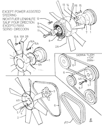 Fan/Pulleys/Drive Belts Less P/Strg