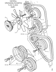 Fan/Pulleys/Drive Belts Less P/Strg