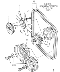 Fan/Pulleys/Drive Belts Less P/Strg