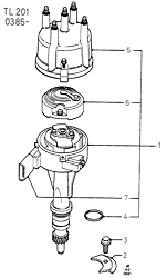 Distributor (TL20CFI, TL20EFI)