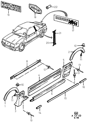 Body Mouldings And Name Plates (XR4I)